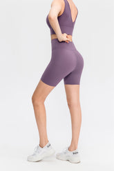 Bikershorts mit hoher Taille